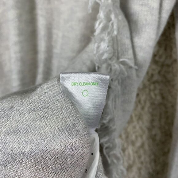 Lilly Pulitzer Gray Bridget Open Cardigan Fringe Trim‎ Women’s Medium Sweater - Picture 6 of 9